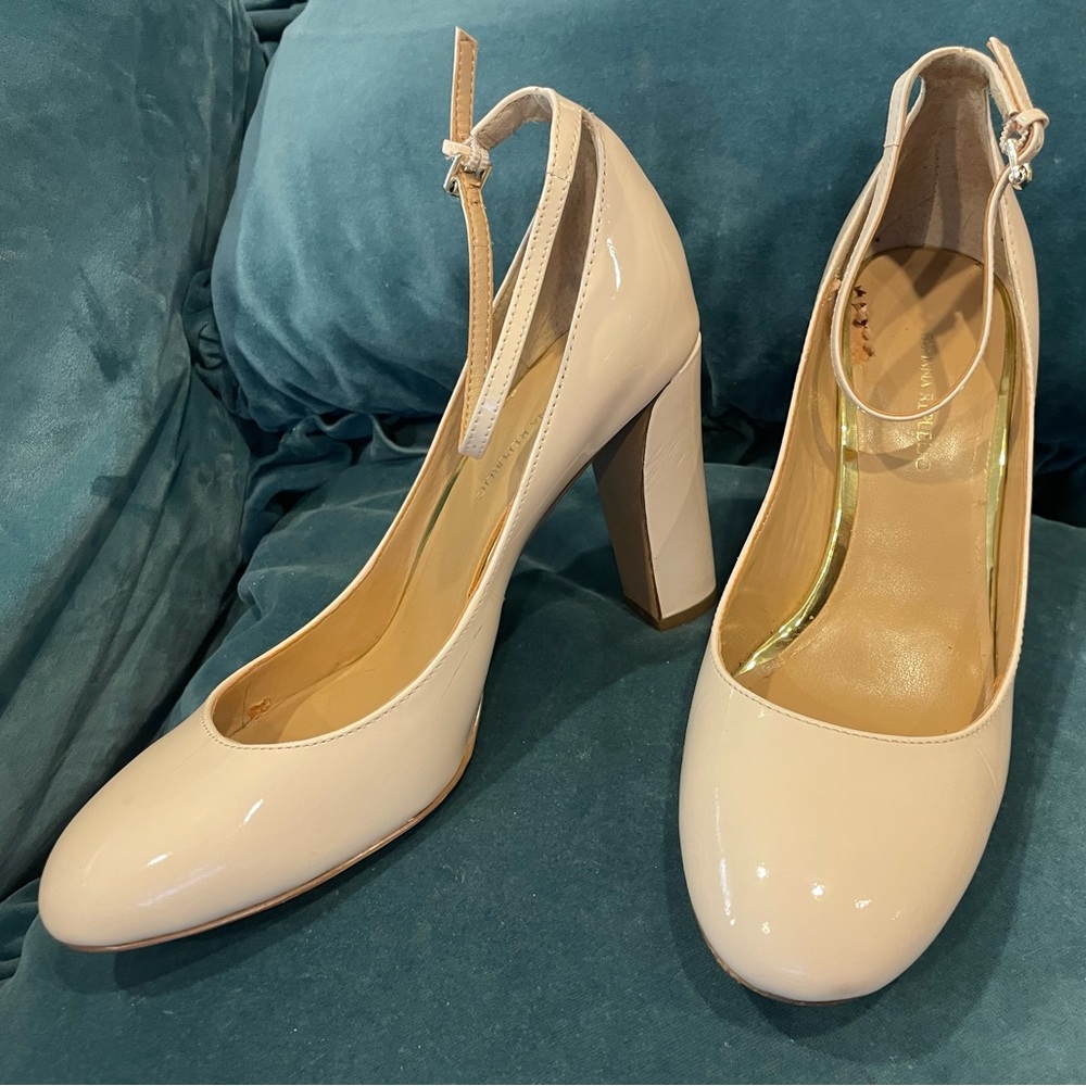 Banana Republic Pale Pink Heels with Ankle Strap - Size 7.5